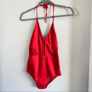 FLASH SALE! ❤️ Red Bodysuit with Mesh